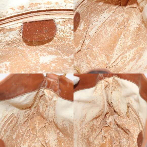 GUCCI Bamboo Hand Bag Leather Brown Gold 001 2404 001 2404 - Picture 11 of 12